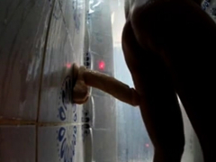 Nice body bates in shower and has multiple orgasms