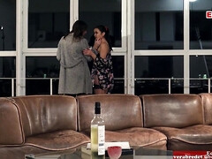 お尻, 茶髪の, 女, レズビアン, オーガズム, オマンコ, オッパイの, 濡れ