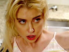 Blonde, Sucer une bite, Tir de sperme, Queue, Hard, Fait maison, Adolescente