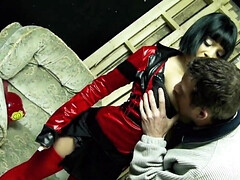 Sadomasoquismo, Mamada, Morena, Madres para coger, Coño, Esclavo, Medias largas, Apretado