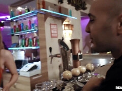 Shameless barmaid amazing porn story