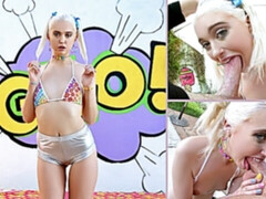 Culo, Culo grande, Bikini, Mamada, Corridas faciales, Abierta, Lamidas, Adolescente