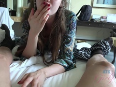 69, 素人, フェラチオ, 茶髪の, ドレス, 彼女, オッパイの, 濡れ