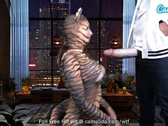 Pijpbeurt, Rondborstig, Masturbatie, Geschoren, Tatoeage, Tietenklus, Tieten likken, Webcamera