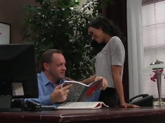 アジア人, お尻, 美女, フェラチオ, オフィス, ガリガリ, ティーン, オッパイの