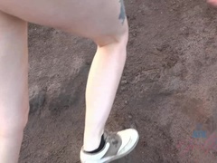 Leie, Strand, Blasen, Freundin, Pov, Öffentlich, Muschi, Dürr