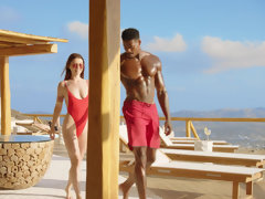 Pretty teen Misha Cross takes biggest black cock she could find