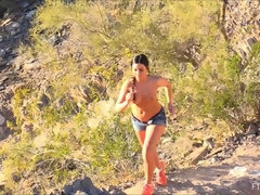 Anal, Lencería, Masaje, Masturbación, Orgasmo, Público, Medias largas, Juguetes