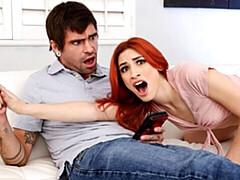 お尻, デカチン, フェラチオ, バック, 赤毛, ガリガリ, ティーン, オッパイの