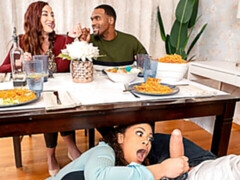 Schwarz, Blasen, Braunhaarige, Tochter, Schwarz, Interrassisch, Jungendliche (18+), Titten