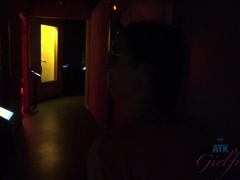 Amateur, Doigter, Petite amie, Orgasme, De plein air, Chatte, Maigrichonne, Nénés