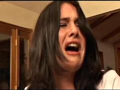 Sucer une bite, Brunette brune, Tir de sperme, Petite amie, Interracial, Fille latino, Mature, Plan cul à trois