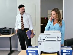 New big tits employee gets a good office initiation fuck