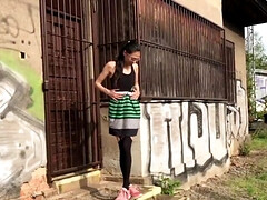 Любители, Брюнетки, Очки, Хд, Мастурбация, Соло, Чулки, Сиськи