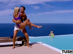 Anal, Blonde, Queue, 2 femmes 1 homme, Hard, Adolescente, Plan cul à trois, Nénés