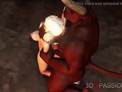 3d, デカチン, イマラチオ, バック, Hd, ピグテール, 奴隷, ティーン