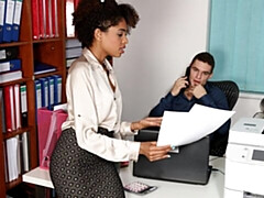 Grosser arsch, Blasen, Hundestellung, Schwarz, Interrassisch, Natürlichen titten, Jungendliche (18+), Titten