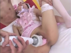 Collège université, Éjaculation interne, Gode, Hard, Japonaise, Lingerie, Jarretelles, Jouets