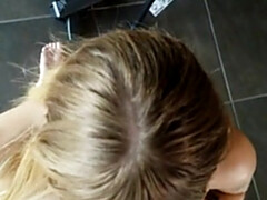 POV Homemade Busty Blonde Hot Piece Of Ass Caught Fucking On The Phone - Big tits