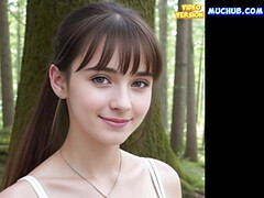 18, 茶髪の, チン, グループ, Hd, 日本人, ティーン, オッパイの