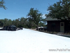 茶髪の, Hd, レズビアン, 裸, アウトドア, 公共, 赤毛, ティーン