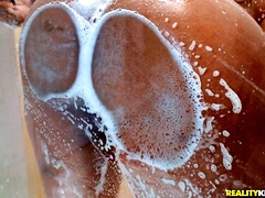 素人, 浴室, 黒人, フェラチオ, ヨーロピアン, 自然山雀, シャワー, 濡れ