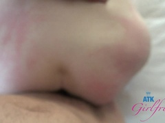 Amateur, Masturbacion con pies, Novia, Aceite, Orgasmo, Pequeña, Pov, Coño