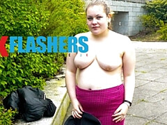 Leie, Wohlbeleibte schöne frauen, Britisch, Bus, Frau, Fingern, Flashen, Masturbation