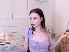 Teen Striptease and Pussy Fingering on Webcam