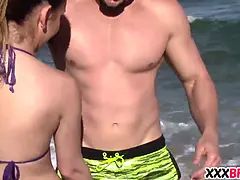 Spring break mates sharing a cock