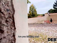 Debt collector Charlie Dean pounds Lucy Mendez's tight shaved pussy in  following White Bunny