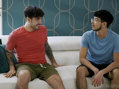 デカ尻, デカチン, ブロンド, 彼氏, 巨乳な, エロティック, なめる, 剃毛