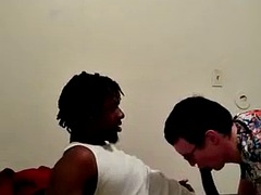 Amateur, Grosse bite, Noire, Couple, Noir ébène, Homosexuelle, Hard, Suçant