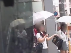 Mamada, Compilación, Japonés, Al aire libre, Pov