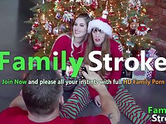 Stepdaddy's taboo Christmas morning: Full Vids FamilyStroke.net