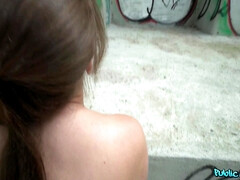 Lieveling, Grote kont, Grote mammen, Bruinharig, Sperma shot, Buiten, Gezichtspunt, Openbaar