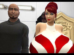 Grote kont, Grote lul, Zwart, Bedriegen, Man die toekijkt, Moeder die ik wil neuken, Roodharige vrouw, Verassing