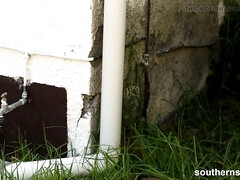 Grosse bite, Gros seins, Femelle, Hd, Masturbation, Orgasme, De plein air, Voyeur