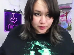 Chubby girl POV blowjob and ass play