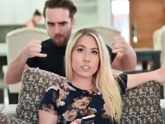 Blasen, Hundestellung, Frau frau mann, Handjob, Rasiert, Jungendliche (18+), Flotter dreier, Titten
