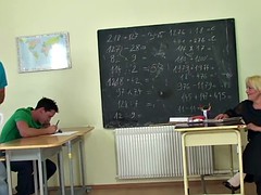 Old threesome in the classroom