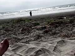 Is Playing With My Dick At The Public Nude Beach Till I Cum