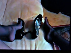デカチン, 女装男装, イく瞬間, ヒール, オナニー, 穴開きパンティ, シーメール, ウェブカメラ