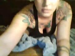 Leie, Tussi, Grosse titten, Flexibel, Masturbation, Schlampe, Solo, Titten