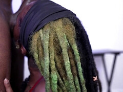 デカパイ, フェラチオ, イく瞬間, 黒人, 自家製, オマンコ, オッパイの, 濡れ