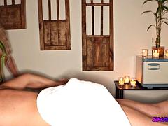 Blondine, Blasen, Handjob, Hd, Massage, Sauna