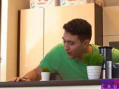 Spermaladung, Schwanz, Europäisch, Frau, Lecken, Höschen, Muschi, Rasiert