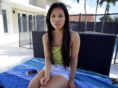 Nana, Dingue, Queue, Bâillonner, Nue  à poil, Petite femme, Chatte, Adolescente