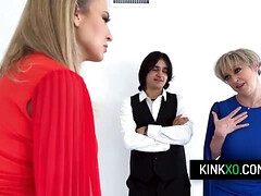 Gros cul, Gros seins, Blonde, Queue, En levrette, Hard, Hd, Plan cul à trois