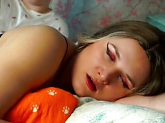 Stepson Seduces Stepmom with Big Natural Tits and Cums in Her Mouth While Dad's Away